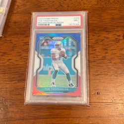 2020 Panini Prizm Red White Blue Tua Tagovailoa PSA 9