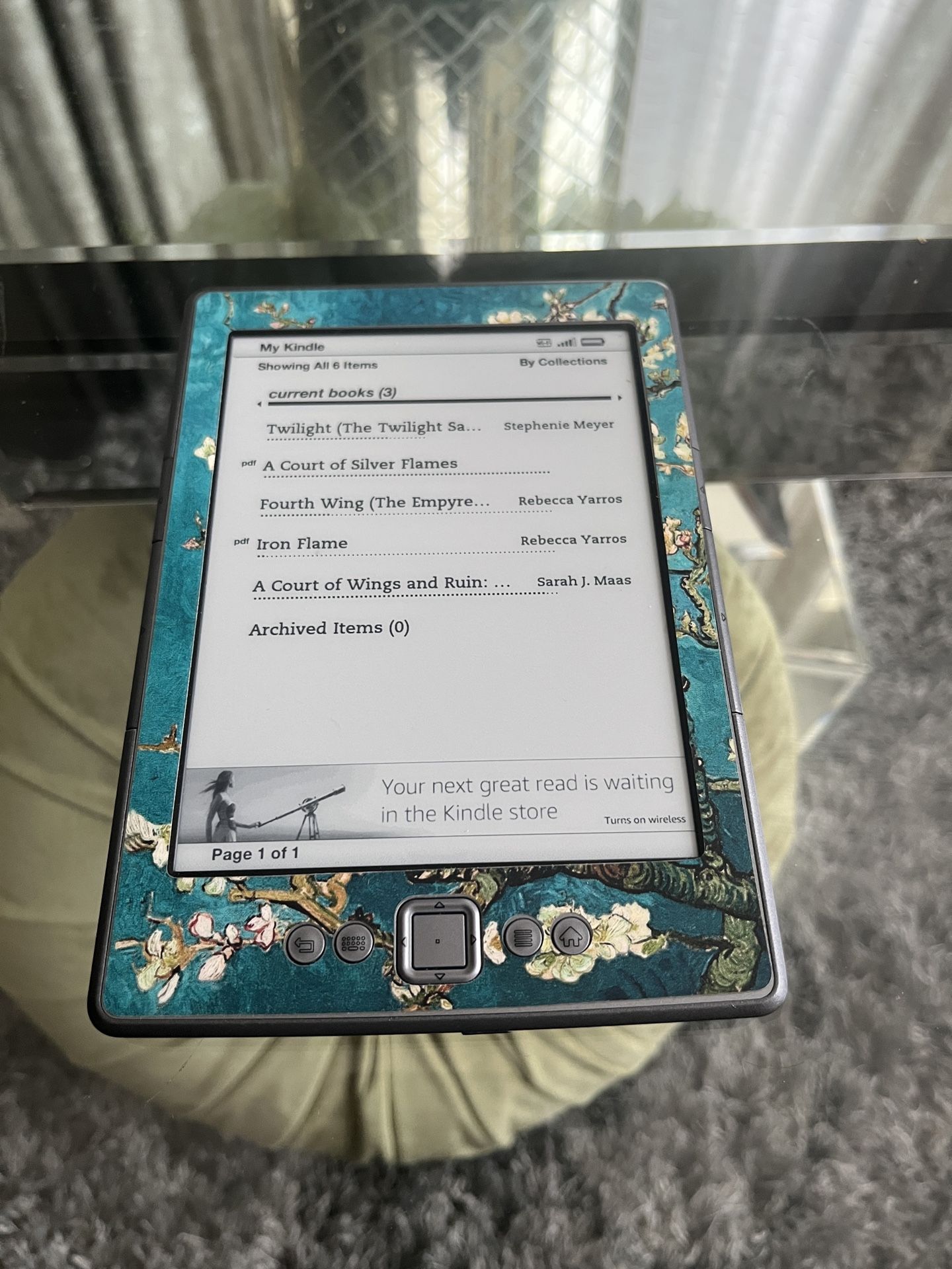 Amazon Kindle 4th Gen Model D01100 Wi-Fi 6 inch Screen. Works Great - $19