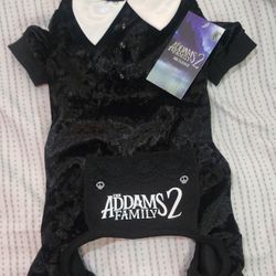 Dog Costume Addams Family Size Small