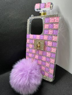 Purple Fluffy Mobile Case (IPhone 11,12,13,14, Pro & Pro Max)