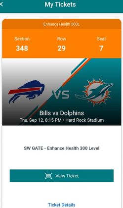NFL Football Miami Dolphins Vs Buffalo Bills
