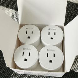 Teckin Smart Socket SP10 Box of 4 Outlet Plugs NEW