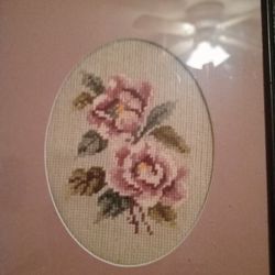 Vintage Needle Point Pair
