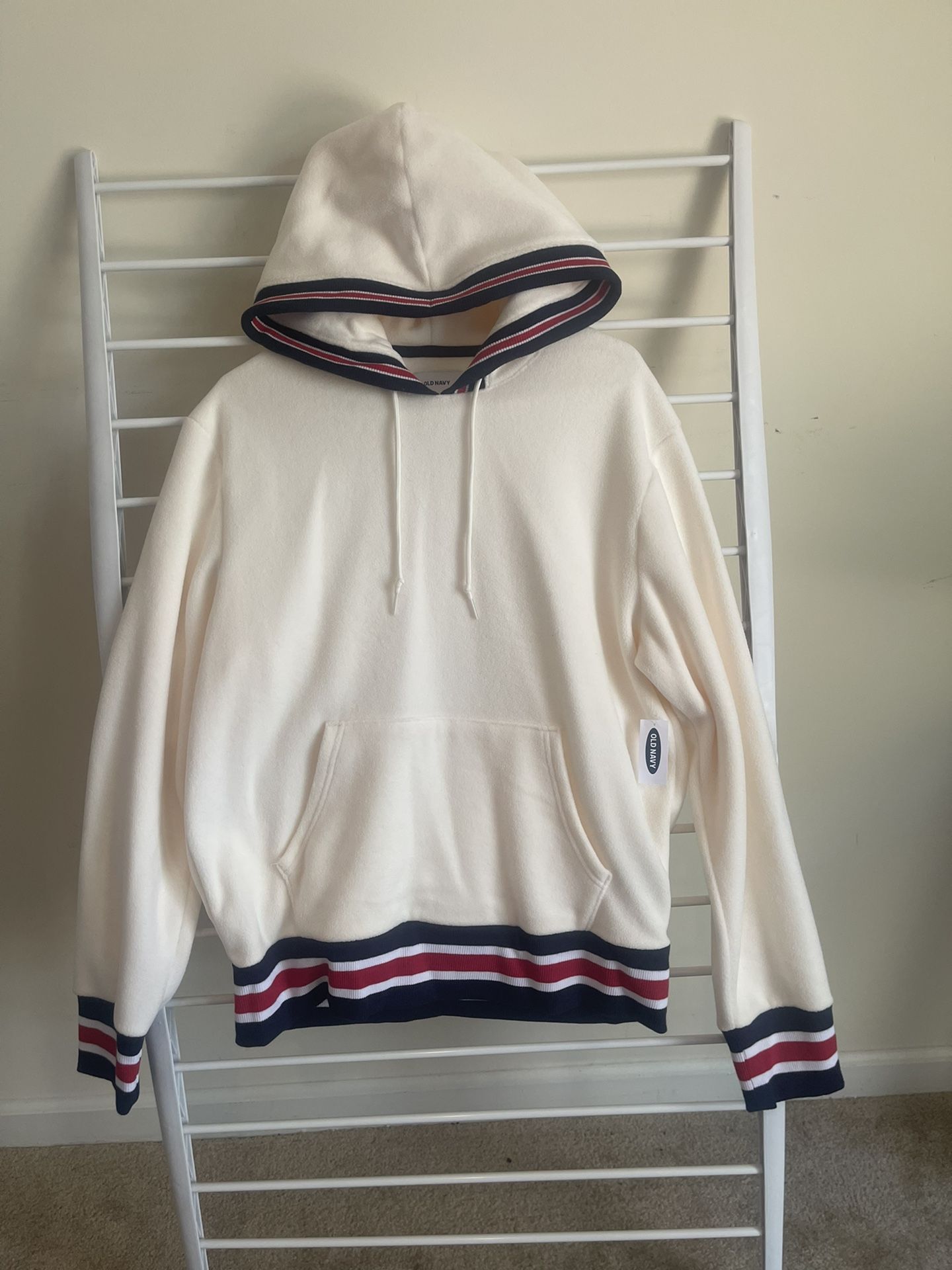 Sherpa Pullover Hoodie Cream