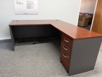 L-Shaped Office Desks – 2 Available – $225 Each
