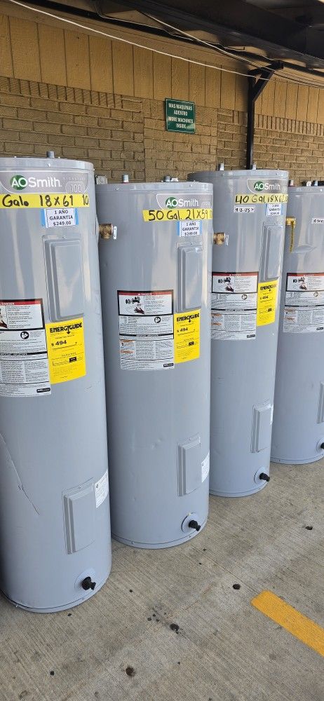 Electric Water Heater 1 Year Warranty Garantia Por Escrito