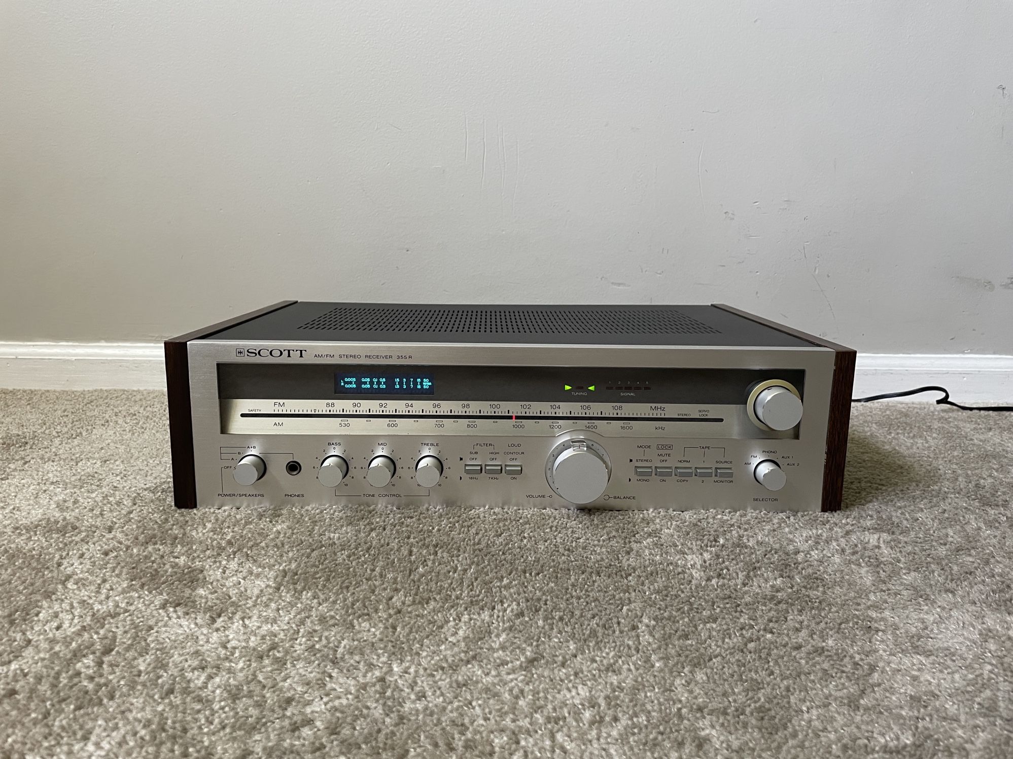 Scott 355R Home Stereo Audio Vintage Receiver