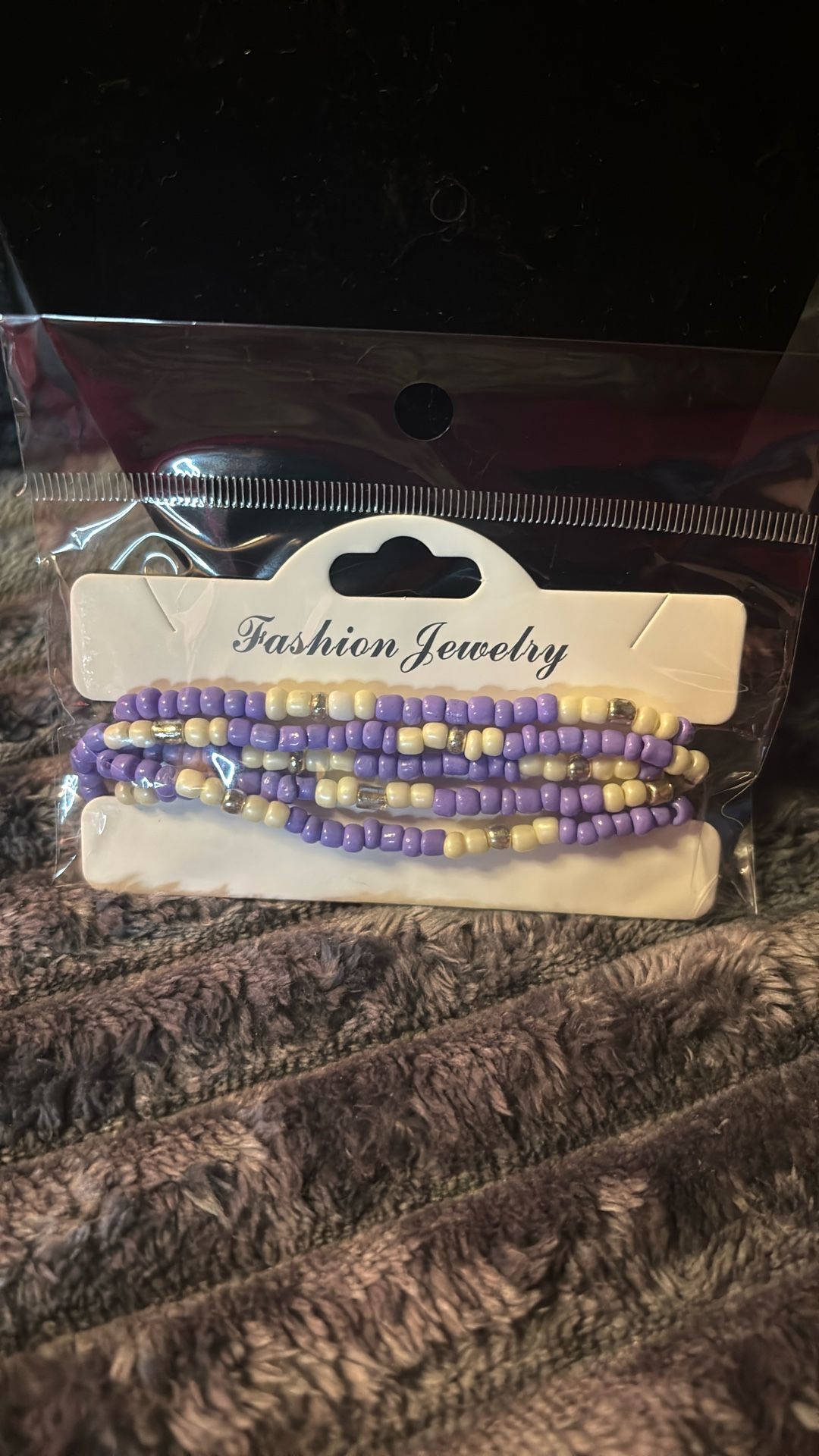 Purple Waist Beads (handmade)