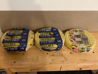 2 rolls 12/3 & 1 roll 12/2 Romex- New
