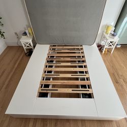 NORDLI Queen Size Bed Frame With Storage In Good Condition