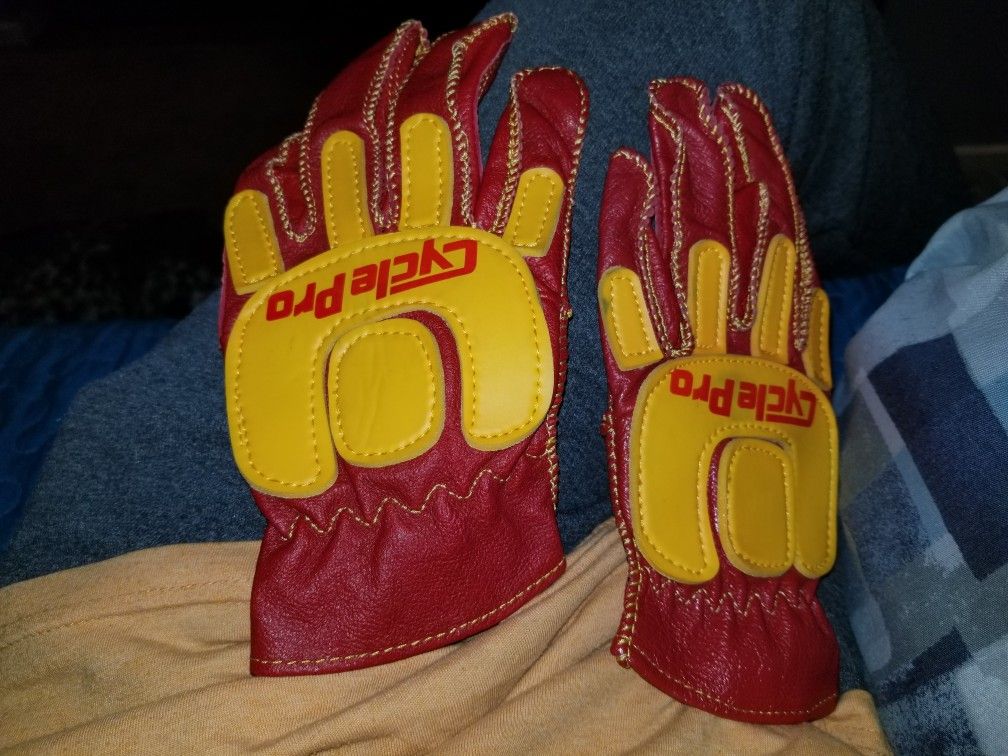 Old school bmx cycle pro gloves