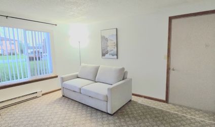 Bundle of furniture pull out sofa, 2 beds with mattresses