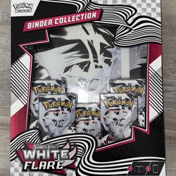 White Flare Pokemone Binder Collection 
