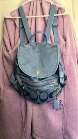 Coach backpack baby blue