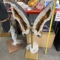 Citrine Butterfly Wings  105 Lbs 4 Foot Tall 