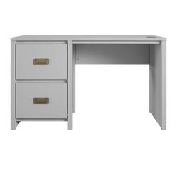 Little Seeds Monarch Hill Haven Dove Grey Single Pedestal Kids Desk, New In Box