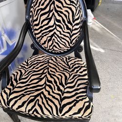 Beautiful Animal Print Chair $60  OBO