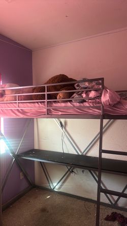 Twin Sized Loft Bed + Mattress