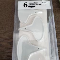 Set Of Six New Cheese Markers