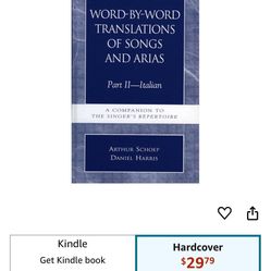 Translations Of Songs And Arias Book 2