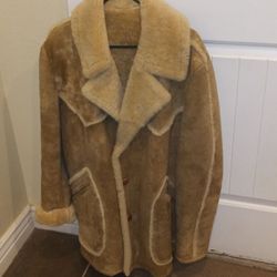 Shearling sheepskin leather jacket