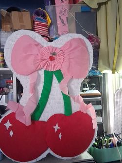 Handmade Cherry Bow Piñata