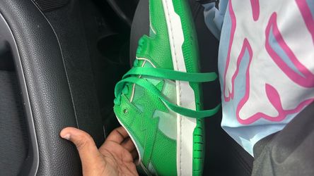 Nike Dunk Low Green White Sneakers
