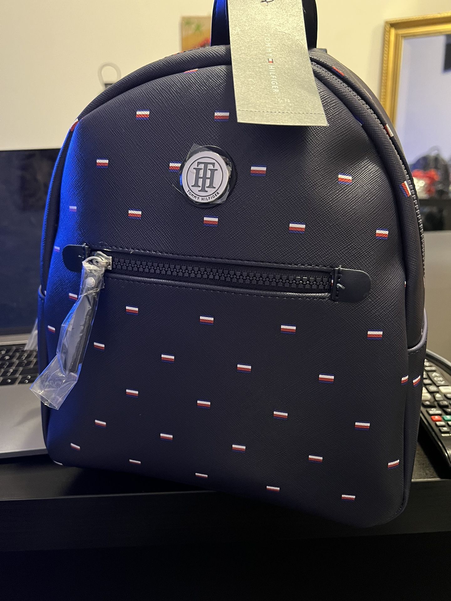 Tommy Hilfiger Leather Backpack Brand New 