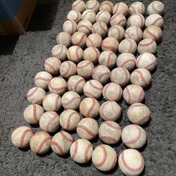 60 Used Leather Baseballs