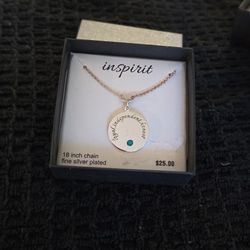 Silver Plated 18in Necklace