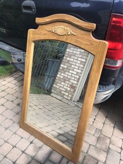 solid wood mirror