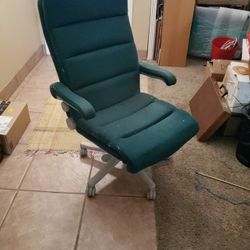 Office Chair - green and grey