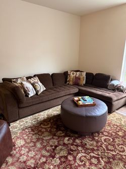 Chocolate Brown Custom Made Sofa