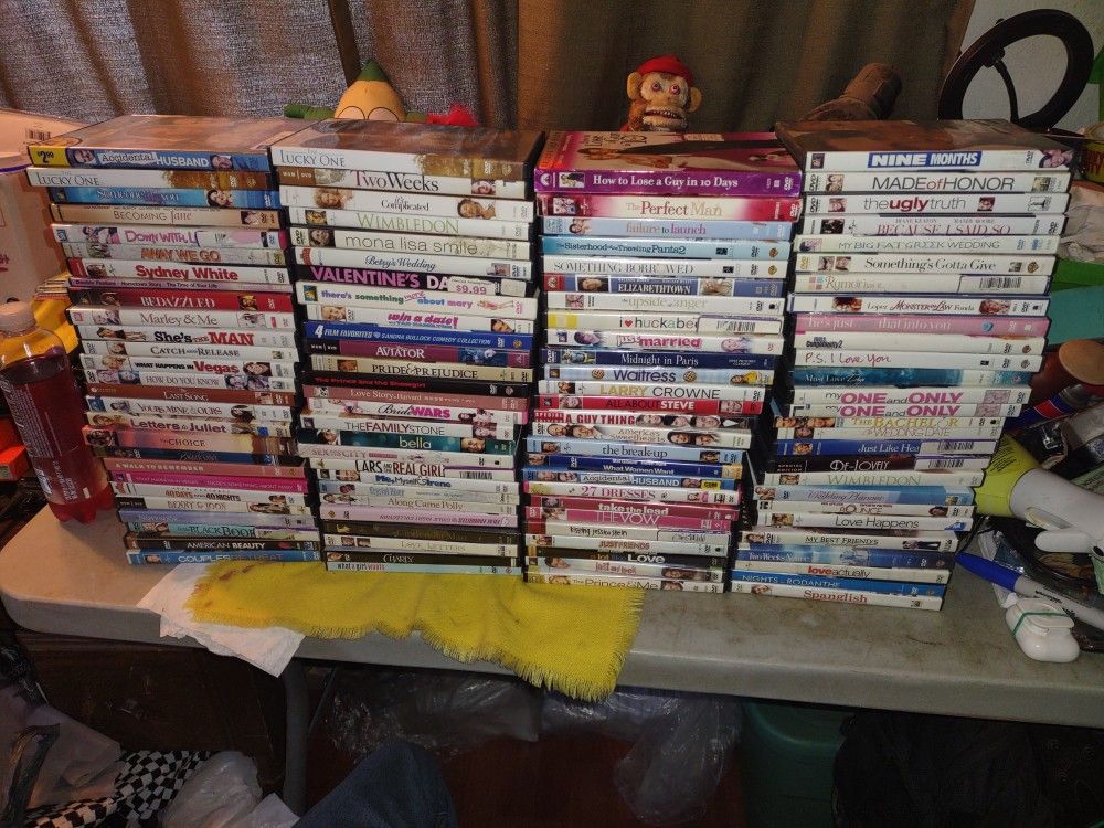 105 DVD Cases And 113 Rom-com Movies In Total Will Not Separate