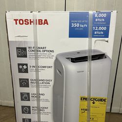 Toshiba 12,000 BTU (8,000 BTU DOE) 115-Volt WiFi Portable Air Conditioner With Dehumidifier Mode For Up To 350 SF