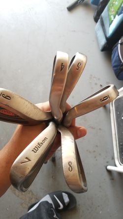Golf irons 4-9 plus 10 degree driver
