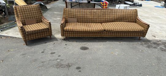 Vintage Sofa and Arm chair set