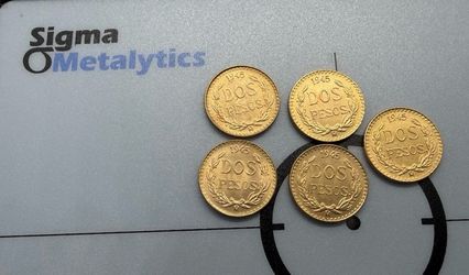 1945 Mexico Gold 2 Pesos Coins