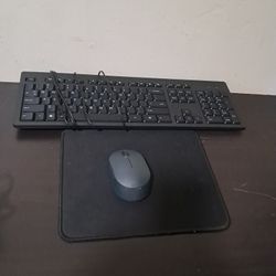 HP Wired Keyboard And Onn. Wireless Mouse