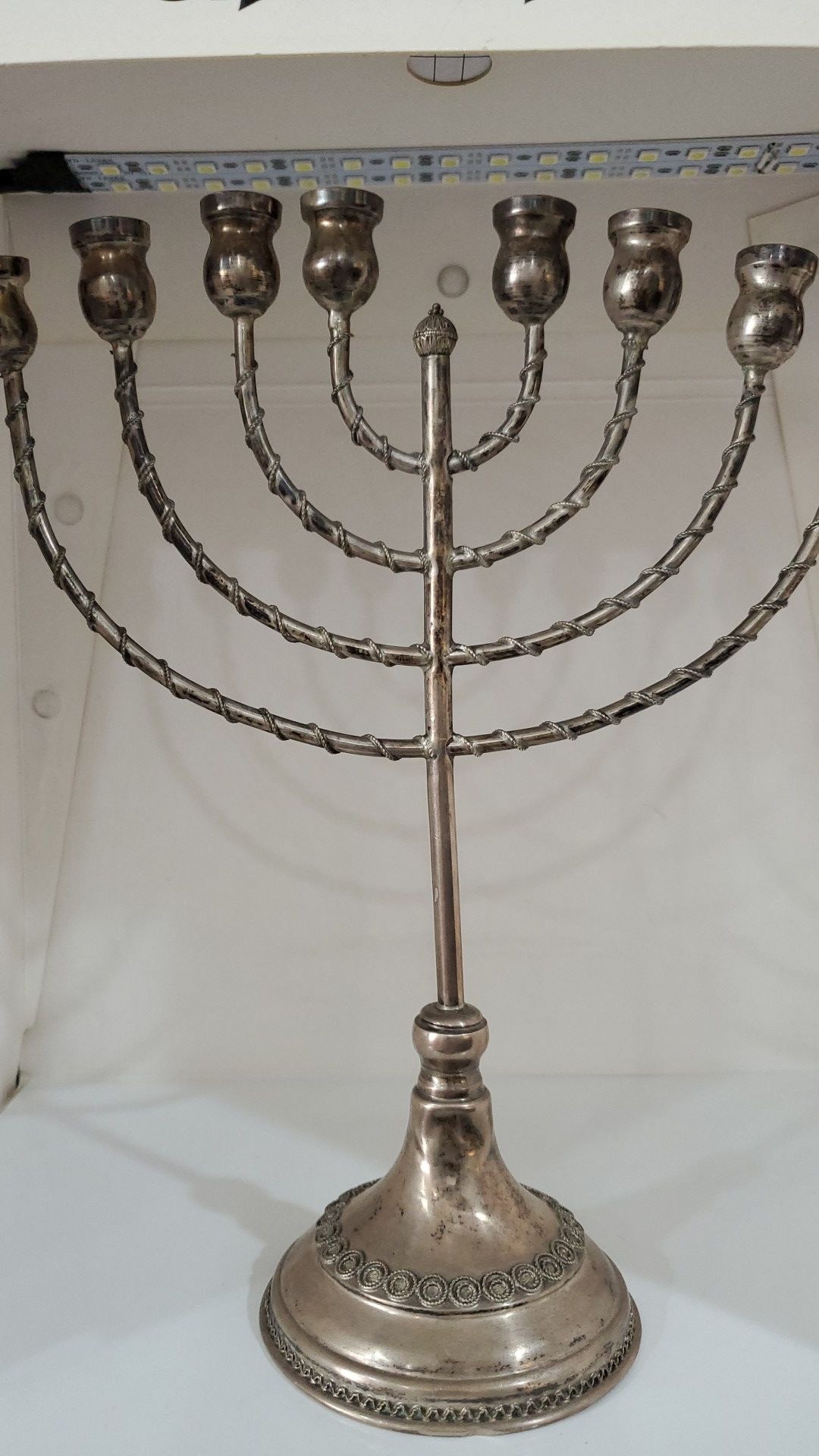 Antique Silver Menorah