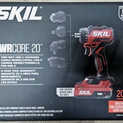 SKIL Brushless 20V Compact Multi-Head Drill Driver Kit