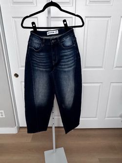 Blue Fade Barrel Jeans
