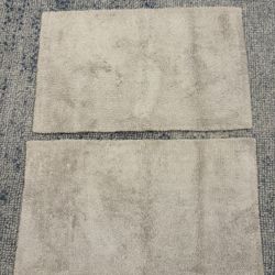 2 Pottery Barn Bath Mats 