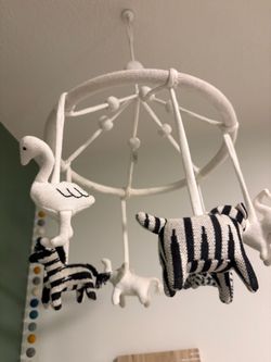 Crate and kids safari nursery mobile
