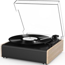 RetroAudio Vinyl Record Player w/ Speakers