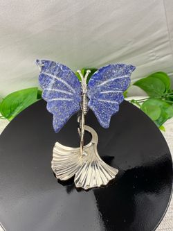 Crystal Lapis Butterfly on Stand