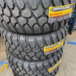 33x12.50r20 mud forceland NEW Set of Tires installed and balanced 