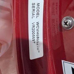 Red GE Front Load Washer and Gas Dryer Set - Work Great!