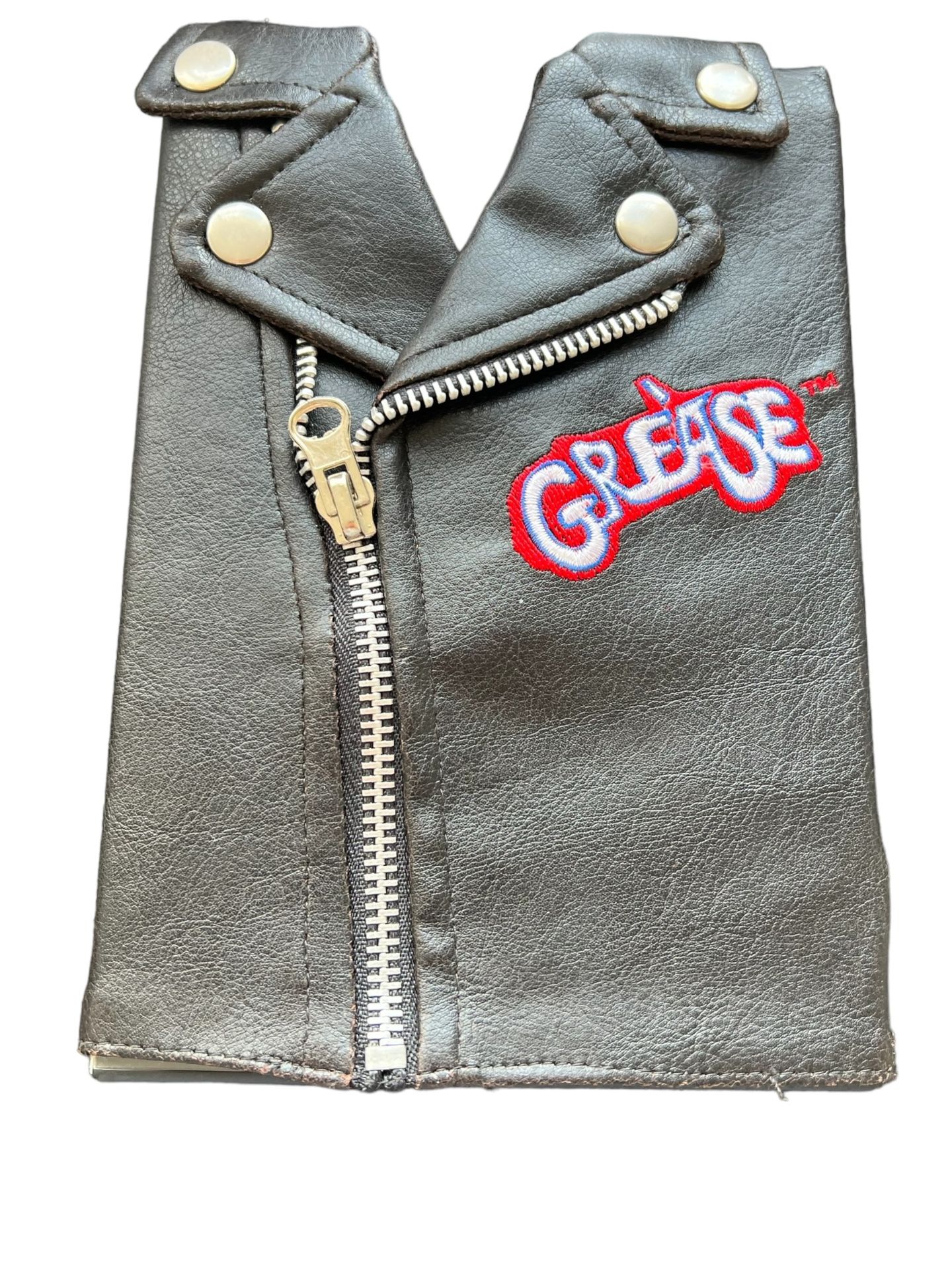 Grease T Bird 2 disc DVD in leather jacket This Grease T Bird 2 disc DVD comes in a stylish leather jacket and is a must-have for any fan of musicals