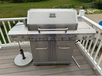 6 burner grill with rotisserie and infrared sear station